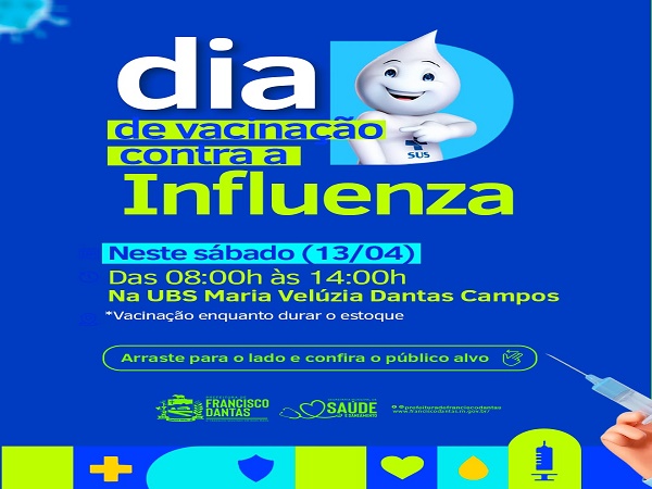 DIA "D" DE VACINAÇÃO CONTRA A INFLUENZA