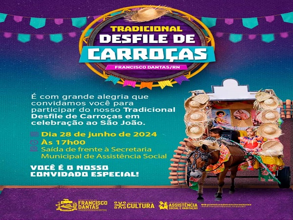 TRADICIONAL DESFILE DE CARROÇAS CONFIRMADO!